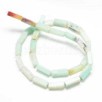 Natural Flower Amazonite Bead Strands G-R299-23-1