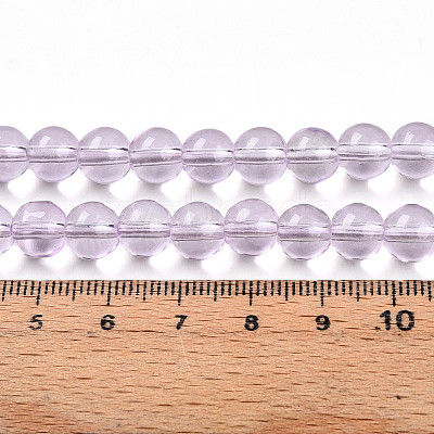 Baking Paint Transparent Glass Beads X1-DGLA-N006-8mm-05-1