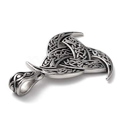 Ion Plating(IP) 304 Stainless Steel Pendants STAS-D067-14AS-1