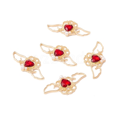 Rack Plating Alloy Rhinestone Pendants FIND-G016-02G-03-1