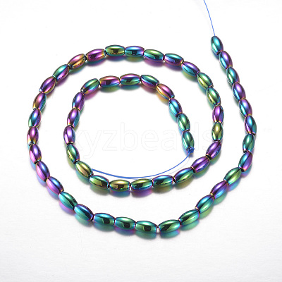 Electroplate Magnetic Synthetic Hematite Bead Strands G-A164-12A-01-1