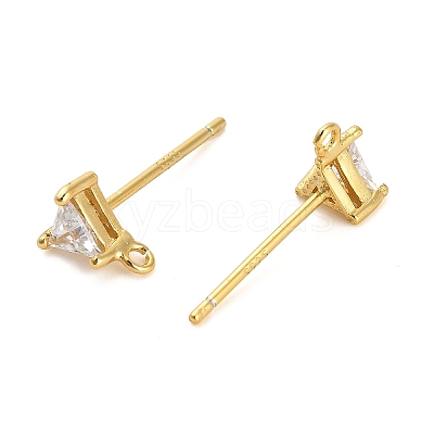 925 Sterling Silver Ear Stud Findings STER-F058-01G-01-1