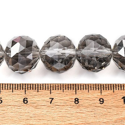 Transparent Electroplate Glass Beads Strands EGLA-N002-34F-F02-1