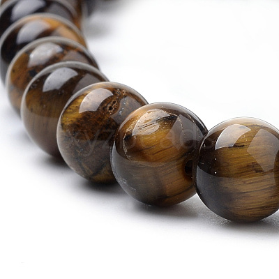 Natural Tiger Eye Beads Strands G-S259-21-12mm-1