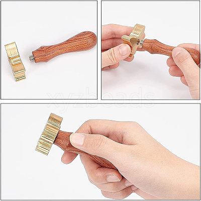 1Pc Brass Stamp Head DIY-OC0008-39D-1