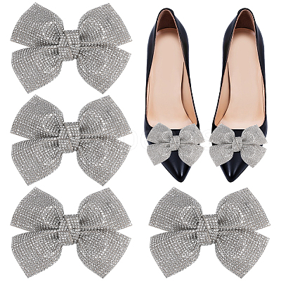 4Pcs Rhinestone Shoe Buckle Clips FIND-FG0003-13C-1