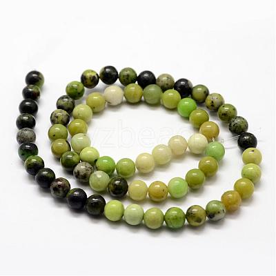 Natural Serpentine Beads Strands G-N0170-002-4.5mm-1