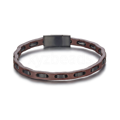 Leather Cord Bracelets for Men WG751FF-01-1