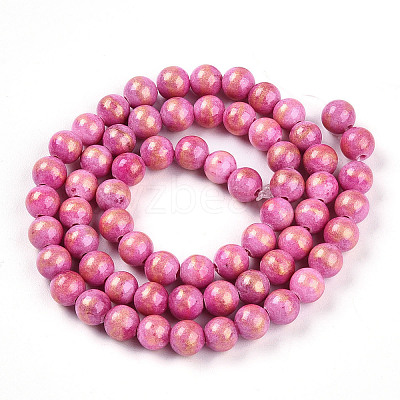 Natural Mashan Jade Beads Strands G-A255-A01-02N-1