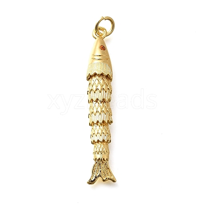 Brass Micro Pave Cubic Zirconia Pendants X-KK-R217-01G-05-1