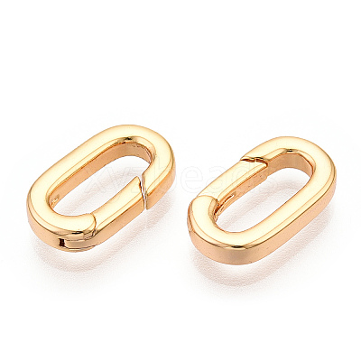 Brass Spring Gate Rings KK-WH20009-01G-B-1