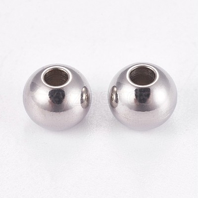 Tarnish Resistant 202 Stainless Steel Rondelle Spacer Beads STAS-F094-06C-P-1