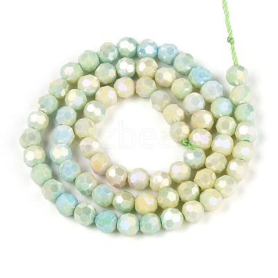 Anti-Tarnish Electroplate Glass Beads Strands EGLA-T021-6mm-15-09-1