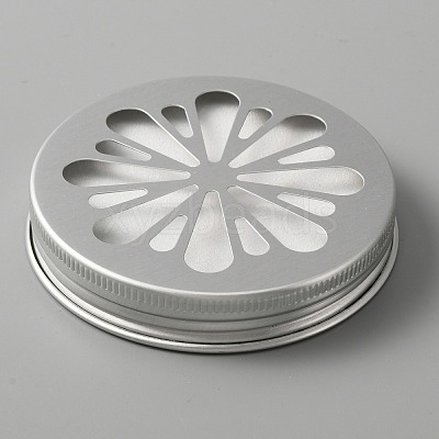 Aluminium Hollow Candle Canister Lids AJEW-WH0312-57E-1