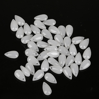 5Pcs Transparent Glass Beads GLAA-PW0001-25B-1