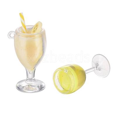 16Pcs 4 Style Imitation Juice Goblet Draft Beer Pendants CRES-ZZ0001-01-1