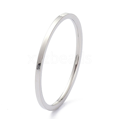 Non-Tarnish 1mm Polished Plain Dome Finger Ring for Girl Women RJEW-C012-02E-P-1