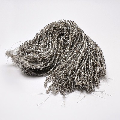 Imitate Austrian Crystal Bicone Glass Beads Strands GLAA-F029-3x3mm-07-1