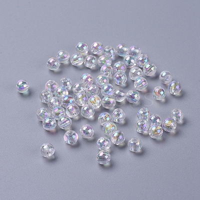 Eco-Friendly Transparent Acrylic Beads X-PL732-2-1