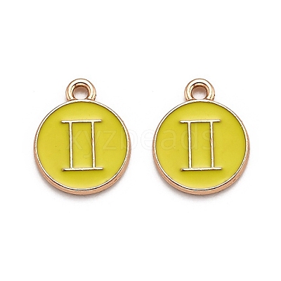 Alloy Enamel Pendants ENAM-S124-01B-14I-1