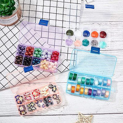 Rectangle Plastic Bead Storage Containers CON-PH0001-14-1