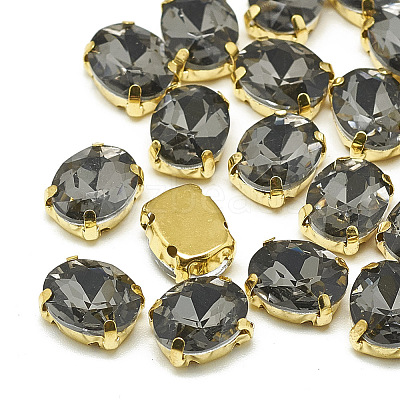 Sew on Rhinestone RGLA-T091-10x14mm-03G-1