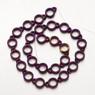 Electroplate Non-magnetic Synthetic Hematite Bead Strands G-F300-50-04-1