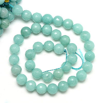 Natural White Jade Bead Strands G-R346-8mm-17-1