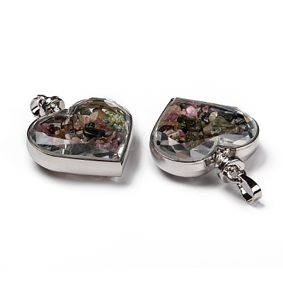 Glass Bottle Pendants G-Z010-02E-1