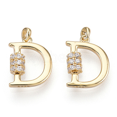 925 Sterling Silver Micro Pave Cubic Zirconia Charms STER-T004-12G-1