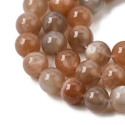 Natural Grey Moonstone Beads Strands G-F632-24-02-01-1