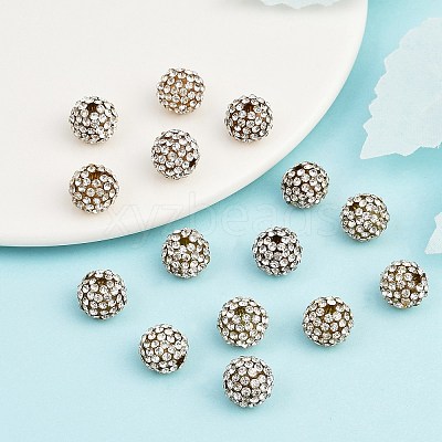 Resin Rhinestone Beads RB-A025-10mm-A37-1