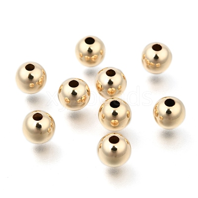 Yellow Gold Filled Beads KK-G156-6mm-1-1