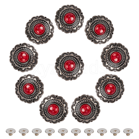 Gorgecraft 10 Sets Alloy Buttons DIY-GF0006-58-1