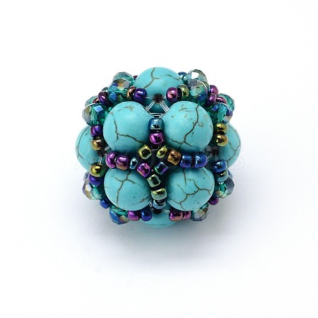 Synthetic Turquoise Beads G-O053-A-12-1