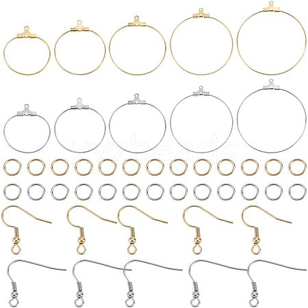 Unicraftale DIY Wire Wrap Ring Dangle Earring Making Kit DIY-UN0003-65-1