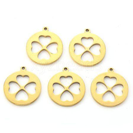 PVD Vacuum Plating 201 Stainless Steel Pendants STAS-N092-12G-1