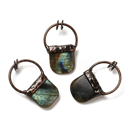 Natural Labradorite Pendants G-K381-04R-01-1