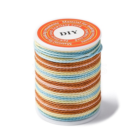 Segment Dyed Twisted Waxed Polyester Cord YC-C003-01B-1