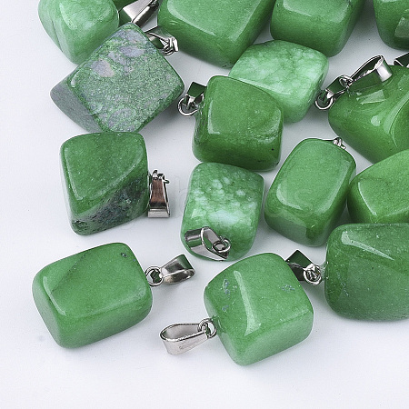 Natural White Jade Pendants G-Q996-29-1