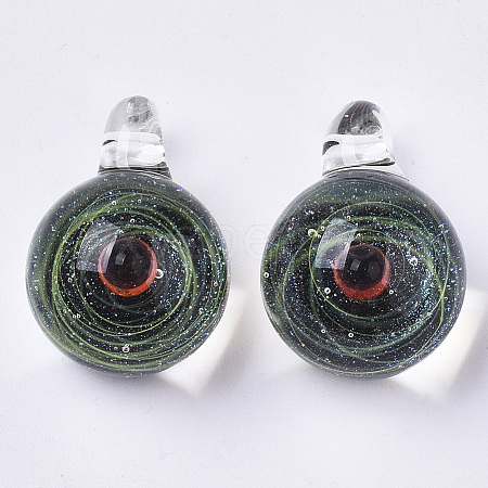 Handmade Lampwork Pendants LAMP-N021-005D-1