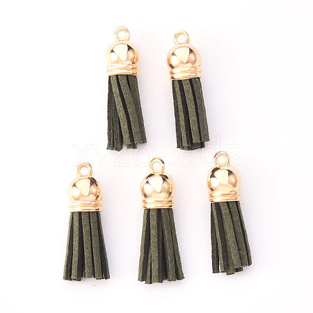 Faux Suede Tassel Pendant Decorations X-FIND-R095-031LG-1