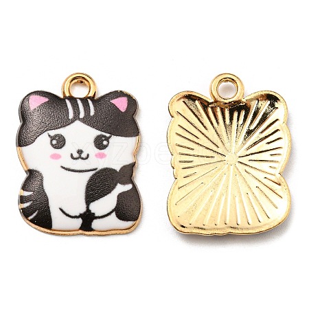 Printed Alloy Pendants ENAM-L042-07G-01-1