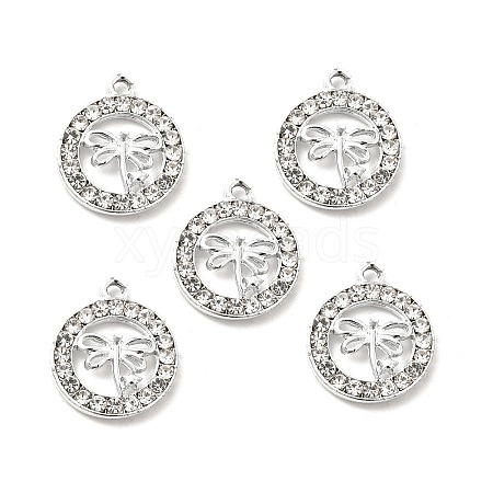 Alloy Crystal Rhinestone Pendants ALRI-C007-64P-1