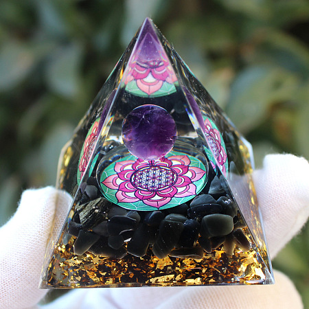 Orgonite Pyramid Resin Energy Generators PW-WG94568-23-1