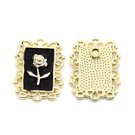 Zinc Alloy Enamel Pendants PALLOY-TAC0020-38A-G-1