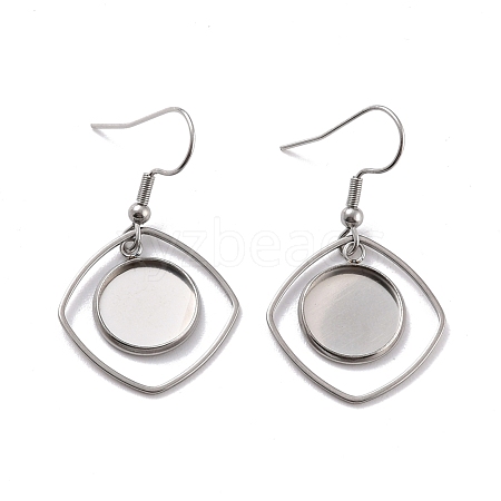 201 Stainless Steel Earring Hooks STAS-Z036-08P-1