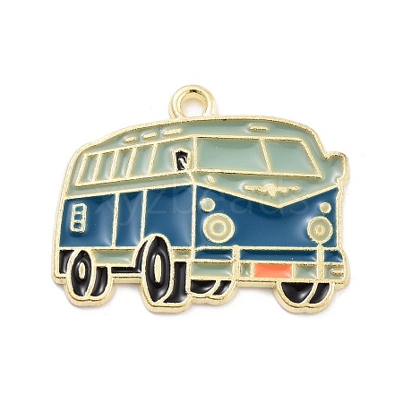 Alloy Enamel Pendants PALLOY-S185-09G-1