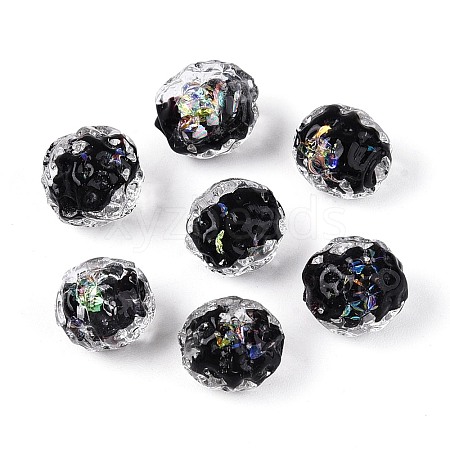 Handmade Foil Glass Beads FOIL-N029-10A-1