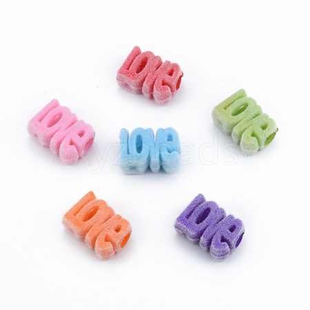 Opaque Resin European Beads RESI-G047-12-1